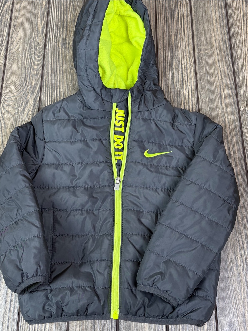 Nike 3T Puffer Coat Boys Grey